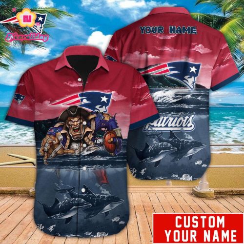 NFL New England Patriots Hawaiian Shirt Custom Gift