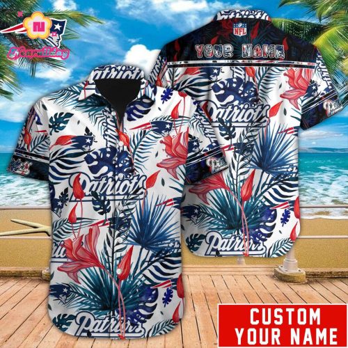 NFL New England Patriots Hawaiian Shirt Custom Gift