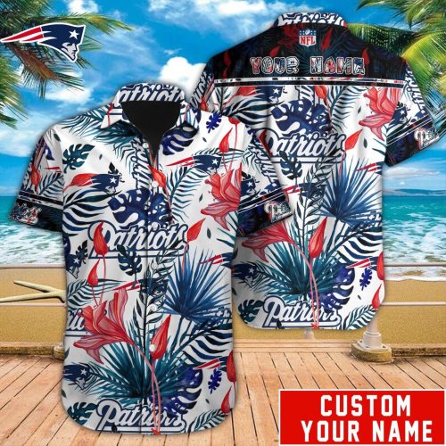 NFL New England Patriots Hawaiian Shirt Custom Gift