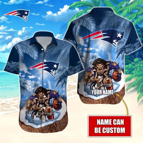 NFL New England Patriots Hawaiian Shirt Custom Gift