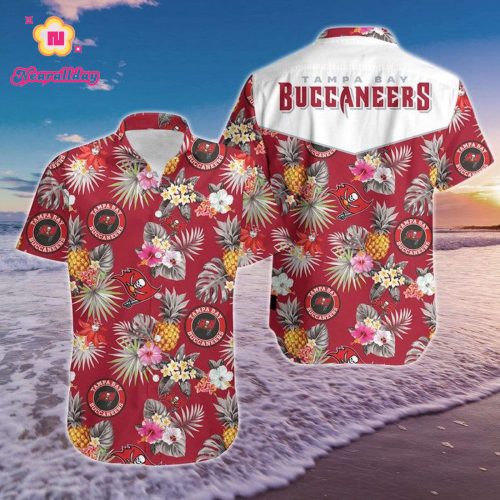 Nfl Tampa Bay Buccaneers Floral Pineapple Hawaiian Shirt