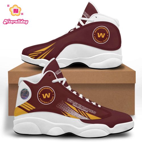 NFL Washington Commanders Brown Yellow Stripes Edition Air Jordan 13 Shoes