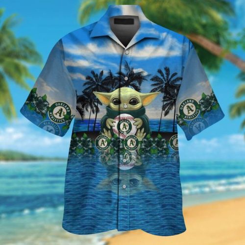 Oakland Athletics Baby Yoda Hawaiian Shirt – Official MLB Merchandise