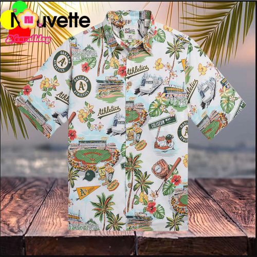 Oakland Athletics Hawaiian Shirt: Scenic Design for Baseball Fans