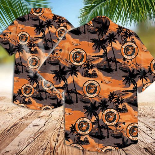 Baltimore Orioles Hawaiian Shirt with Landscape Design – Official MLB Merchandise
