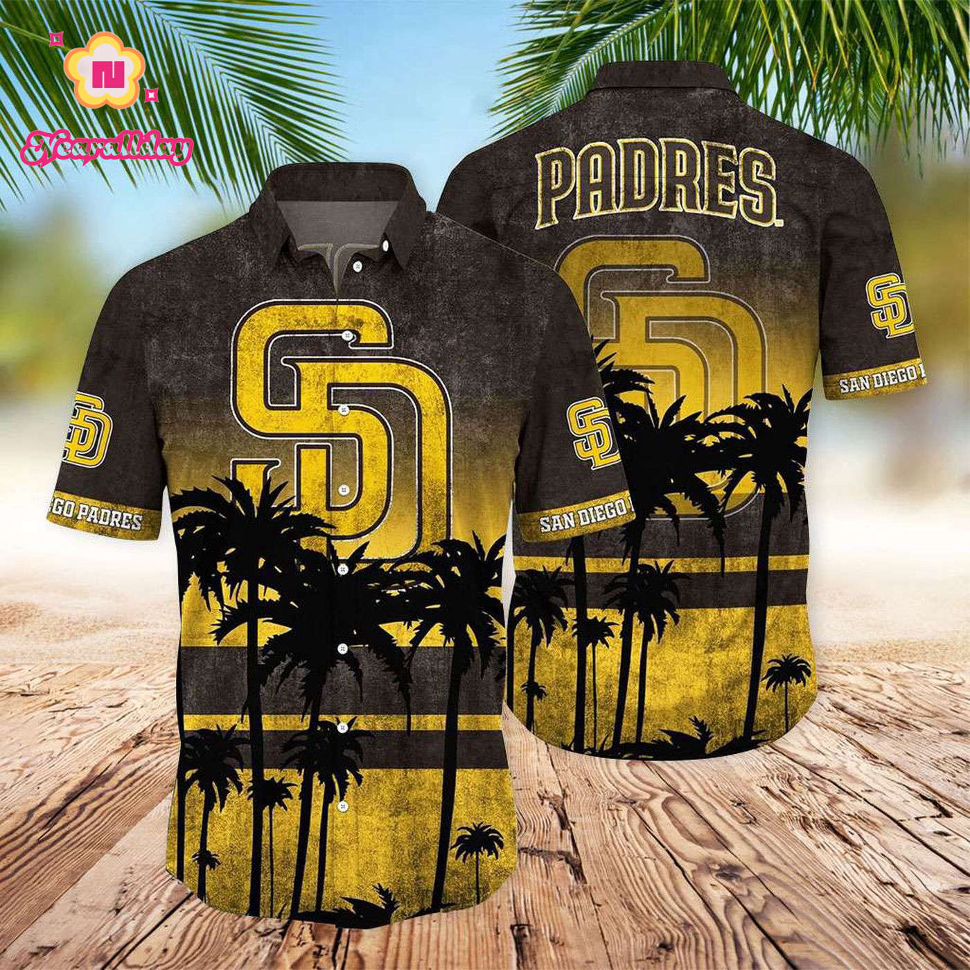 San Diego Padres Coconut Trees Hawaiian Shirt – Official MLB Merchandise San Diego Padres Coconut Trees Hawaiian Shirt – Official MLB Merchandise
