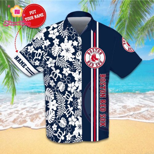 Custom Boston Red Sox Hawaiian Shirt – Personalized MLB Fan Apparel