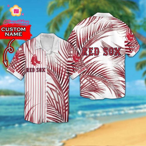 Custom Boston Red Sox Hawaiian Shirt - Personalize Your Fan Gear!