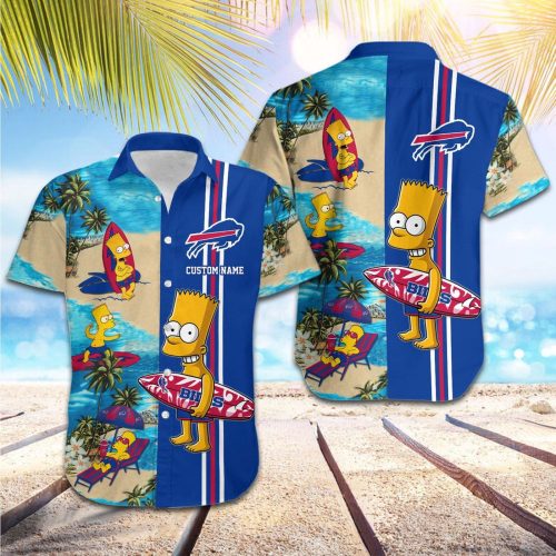Personalized Buffalo Bills & Simpsons Hawaiian Shirt