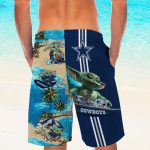 Personalized Dallas Cowboys & Baby Yoda Hawaiian Shirt Personalized Dallas Cowboys & Baby Yoda Hawaiian Shirt