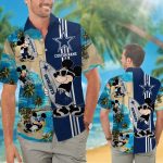 Personalized Dallas Cowboys & Mickey Mouse Hawaiian Shirt