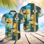 Personalized Green Bay Packers & Simpsons Hawaiian Shirt