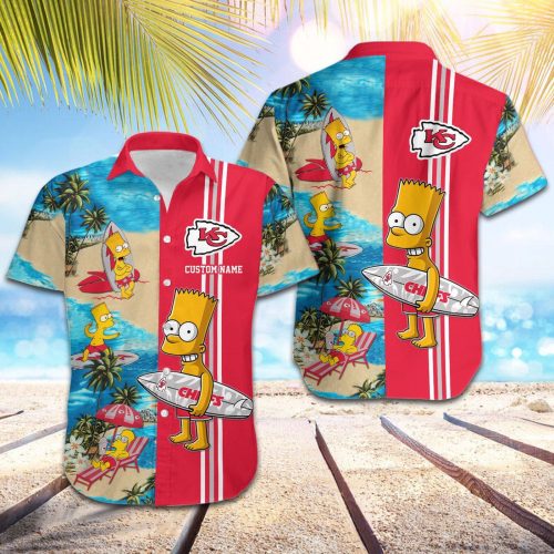 Personalized Kansas City Chiefs & Simpsons Hawaiian Shirt