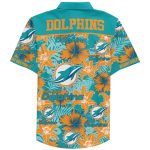 Personalized Miami Dolphins Football Teams Button Up Hawaiian Shirt