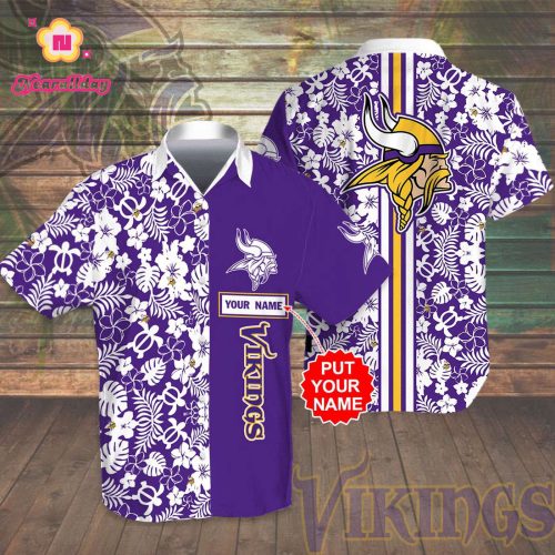Personalized Minnesota Vikings Hawaiian Shirt Gift for Men Women #2