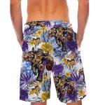 Personalized Minnesota Vikings Tropical Floral America Flag Hawaiian Shirt