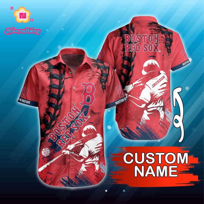 Custom Boston Red Sox Hawaiian Shirt – Perfect Summer Gear for Fans