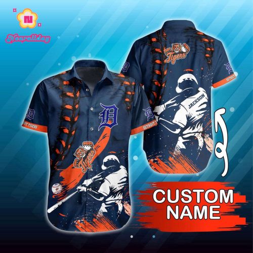 Custom Detroit Tigers Hawaiian Shirt: Perfect Summer Symphony for MLB Fans