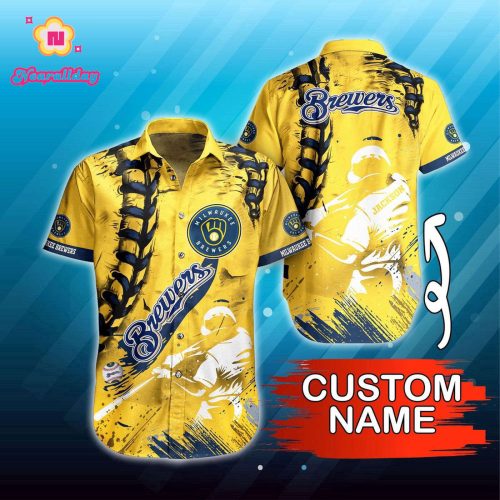 Custom MLB Milwaukee Brewers Hawaiian Shirt - Perfect Summer Gear for Fans