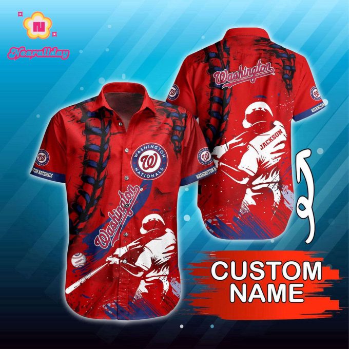Custom Washington Nationals MLB Hawaiian Shirt – Summer Symphony for Fans