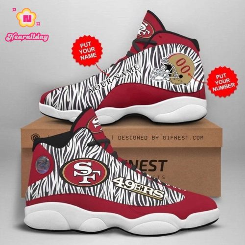 Personalized Name San Francisco 49ers Nfl Football Team Sneaker 3 For Lover Air Jordan 13 Shoes Men And Women