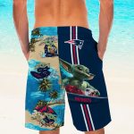 Personalized New England Patriots & Baby Yoda Hawaiian Shirt