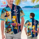 Personalized New England Patriots & Simpsons Hawaiian Shirt