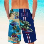 Personalized New York Giants & Baby Yoda Hawaiian Shirt