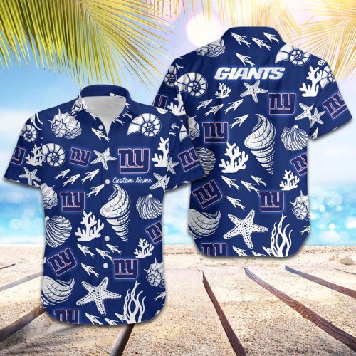 Personalized New York Giants Hawaiian Shirt