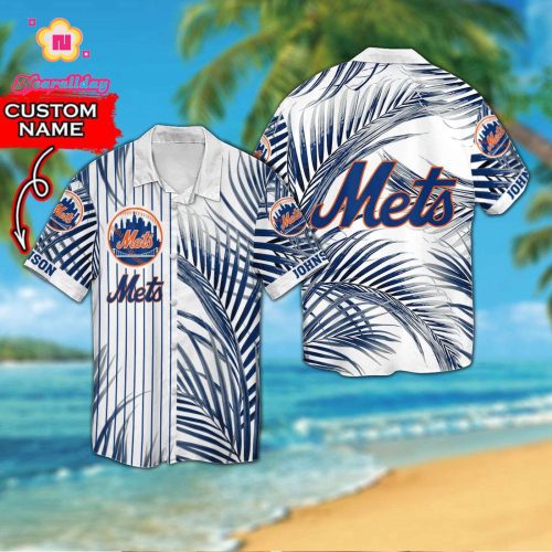 Custom New York Mets Hawaiian Shirt: Personalized MLB Fan Apparel