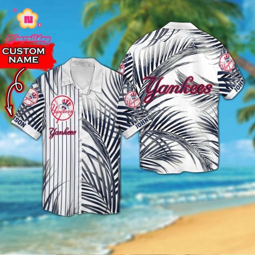 Custom New York Yankees Hawaiian Shirt - Personalized Fan Apparel