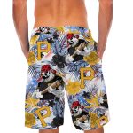 Custom Pittsburgh Pirates Tropical Floral America Flag Hawaiian Shirt – Personalized MLB Fan Gear