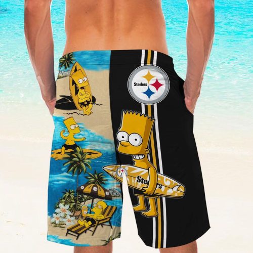 Personalized Pittsburgh Steelers & Simpsons Hawaiian Shirt