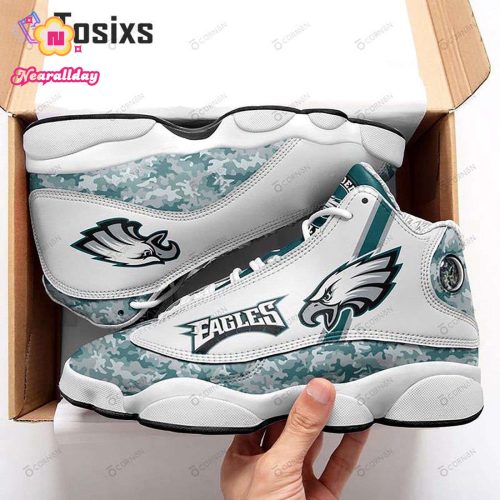 Philadelphia Eagles Air Jordan 13 Sneaker Custom For Fans Gift