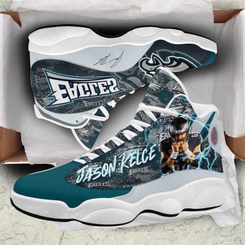 Philadelphia Eagles Air Jordan 13 Sneaker Custom For Fans Gift