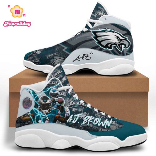 Philadelphia Eagles Air Jordan 13 Sneaker Custom For Fans Gift