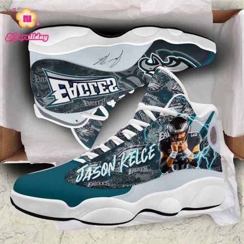 Philadelphia Eagles Air Jordan 13 Sneaker Custom For Fans Gift