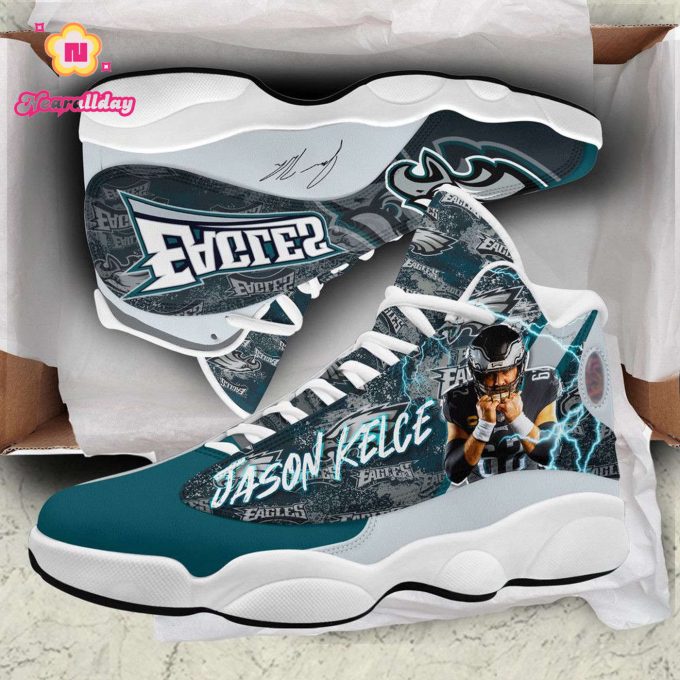 Philadelphia Eagles Air Jordan 13 Sneaker Custom For Fans Gift