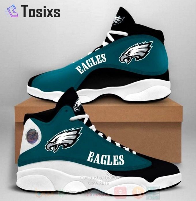 Philadelphia Eagles Air Jordan 13 Sneaker Custom For Fans Gift