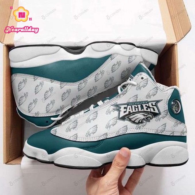 Philadelphia Eagles Air Jordan 13 Sneaker Custom For Fans Gift