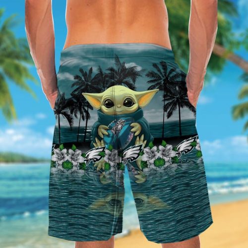 Philadelphia Eagles & Baby Yoda Hawaiian Shirt