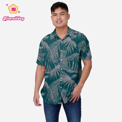 Philadelphia Eagles Hawaiian Button Up Shirt