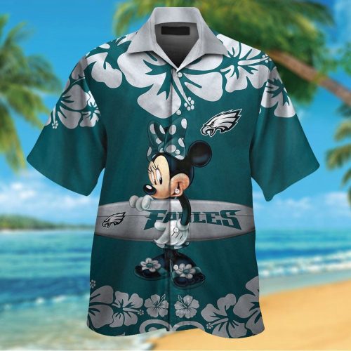 Philadelphia Eagles & Minnie Mouse Hawaiian Shirt