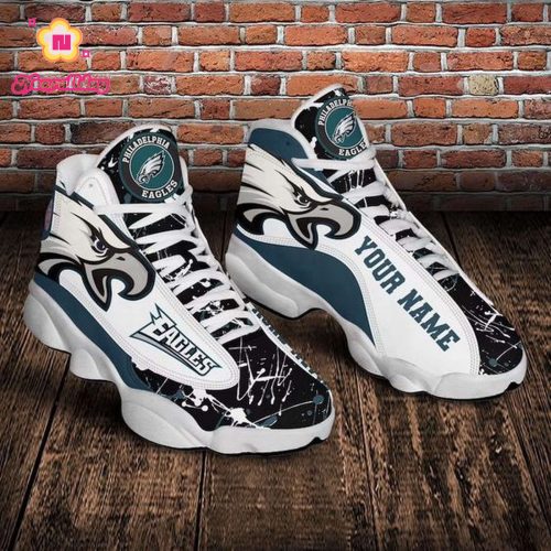 Philadelphia Eagles NFL Air Jordan 13 Sneaker Custom For Fans Gift