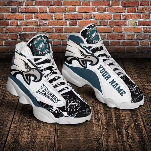 Philadelphia Eagles NFL Air Jordan 13 Sneaker Custom For Fans Gift