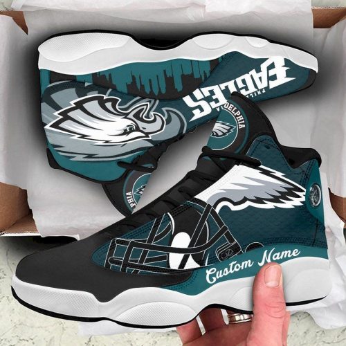 Philadelphia Eagles NFL Air Jordan 13 Sneaker Custom For Fans Gift