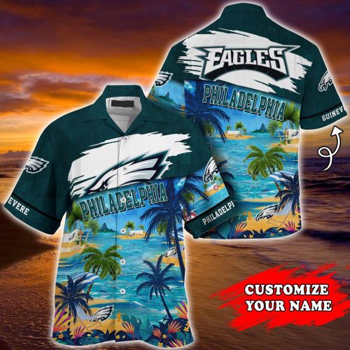 Philadelphia Eagles NFLCustomized Summer Hawaii Shirt For Sports Fans  Gift