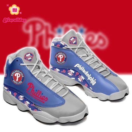 Philadelphia Phillies Air Jordan 13 Sneaker Custom For Fans  Unisex Shoes Gift