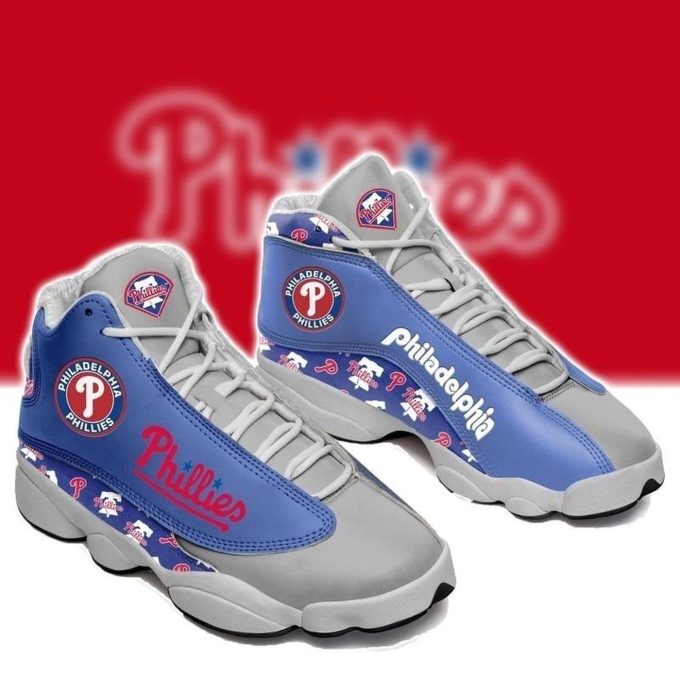 Philadelphia Phillies Air Jordan 13 Sneaker Custom For Fans  Unisex Shoes Gift