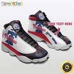 Philadelphia Phillies Air Jordan 13 Sneaker Custom For Fans  Unisex Shoes Gift